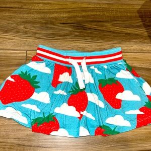 Mini Boden Strawberry Skort size 2-3yr